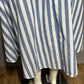 Blue and White Striped 100% Cotton Women's Skirt