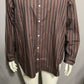 Everlane Brown Striped 100% Oversized Cotton Shirt Sz-16