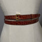 Genuine Patent Animal Skin Skin Double Wrap Belt!