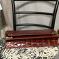 Suarez New York Alligator Crocodile Patent Leather Clutch Bag