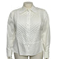 Jones New York Pintucked Peplum 100% Cotton Shirt Sz-2X