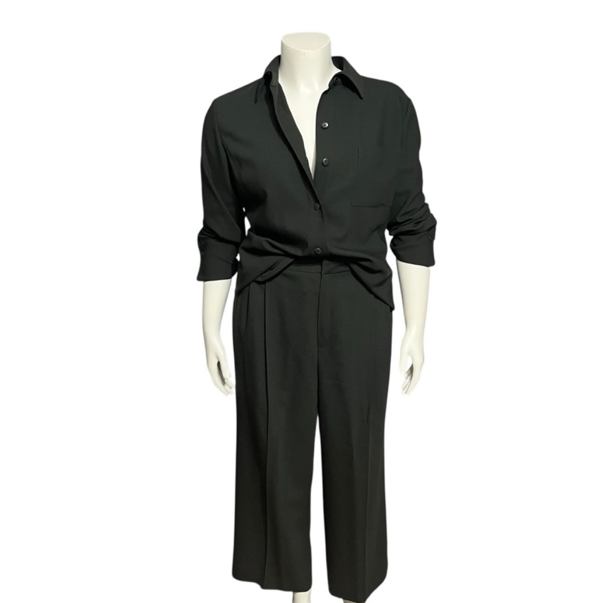 Women's Dark Green 2 pc Matching Pant Suit Sz-14/16