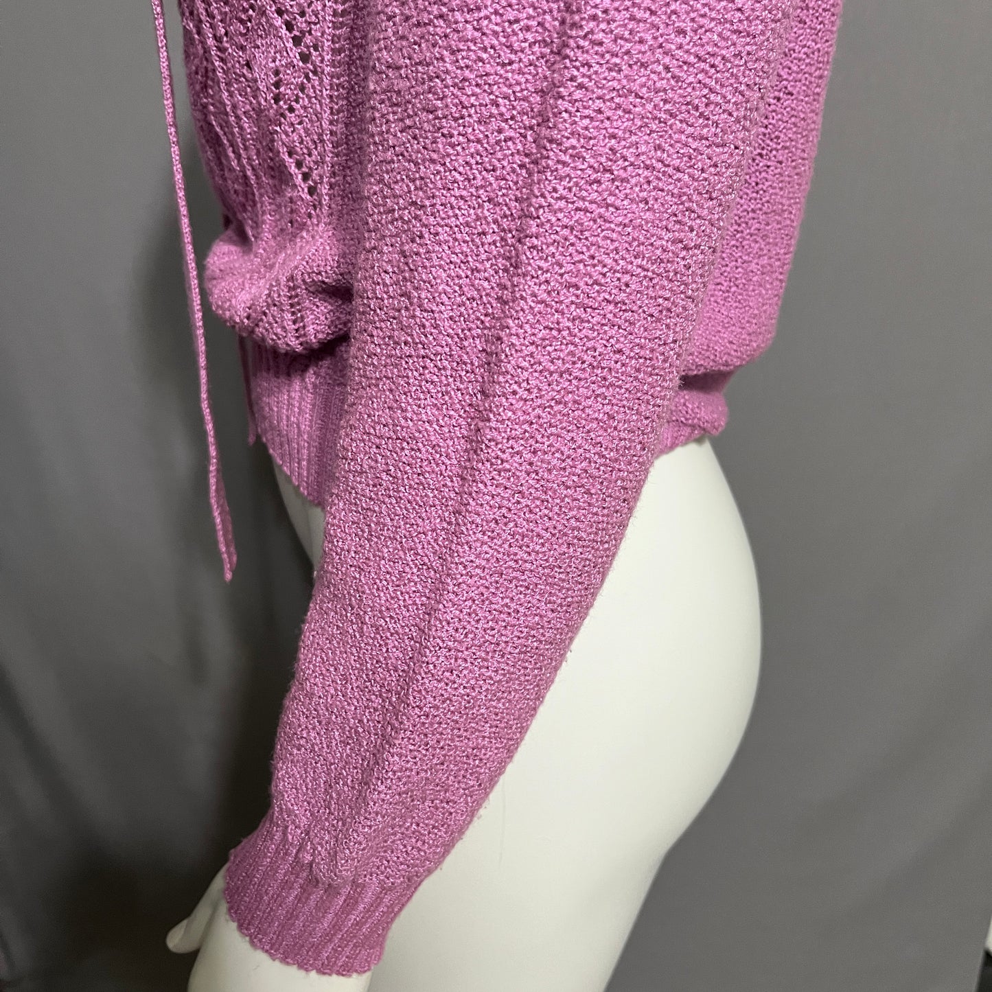 Vintage America Women's V-Neck Sweater in Pink