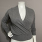 Neiman Marcus 100% Cashmere Gray Pullover Sweater Sz-XL
