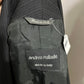 Andrea Palladio Black Striped 100% Wool Italy Made Blazer Sz-10