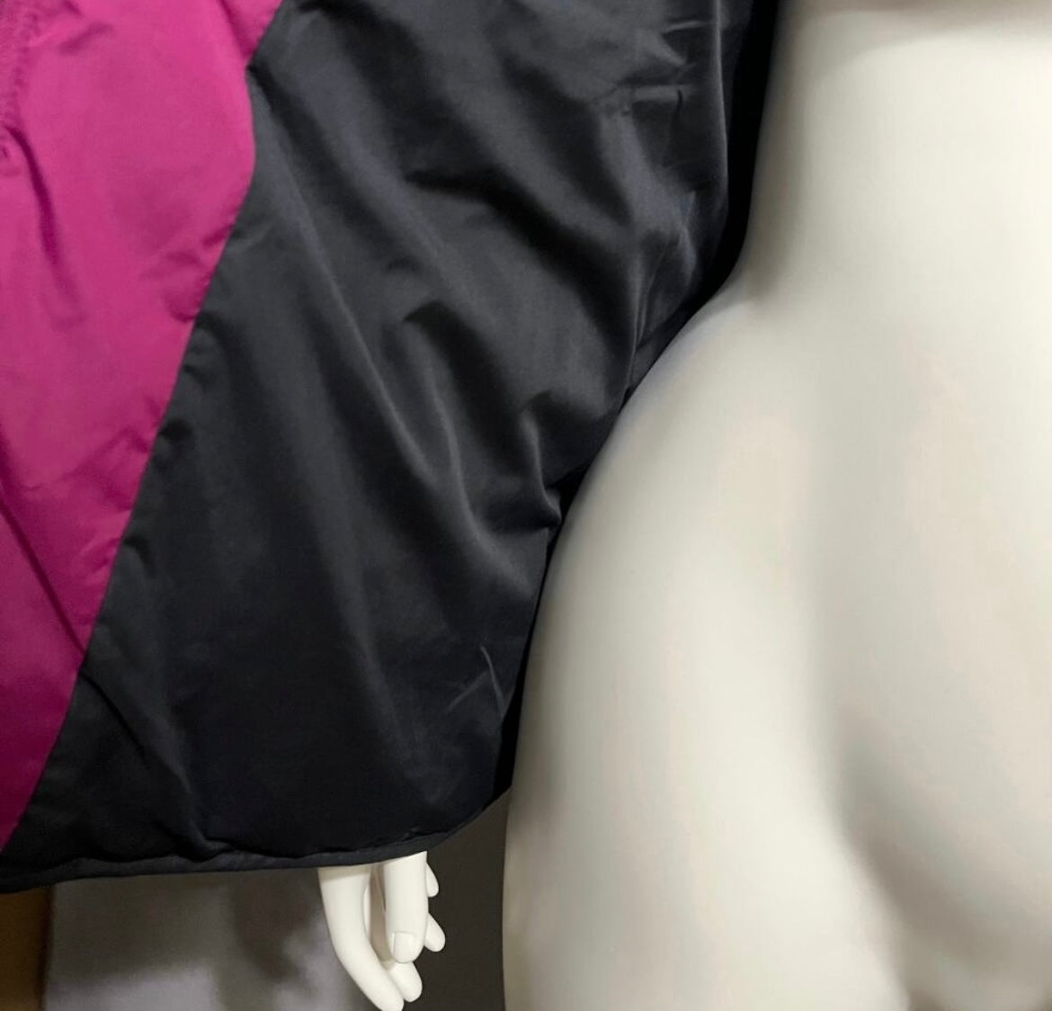 Lands End Pink Puffer Zip Up Bomber Quilted Jacket Sz-XL (18)