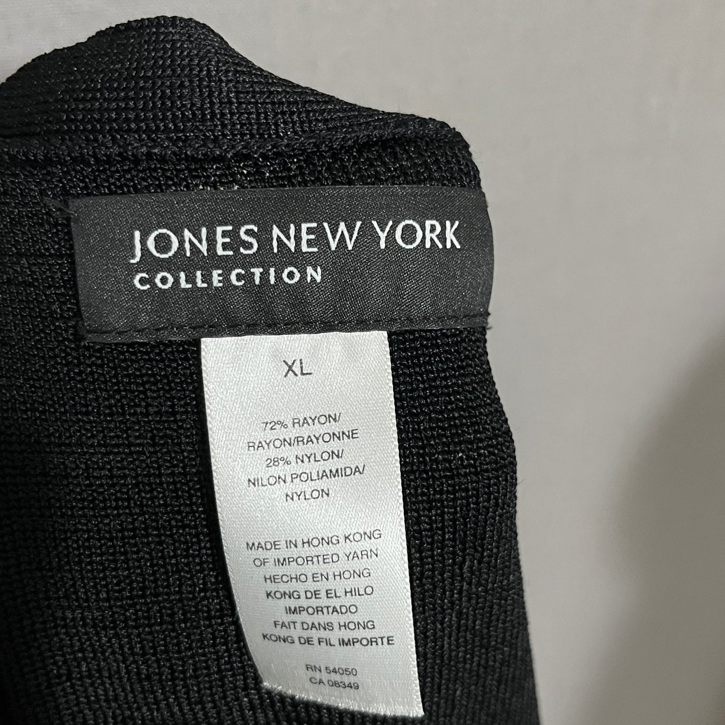 Jones New York Classic Black Knitwear Sz-XL
