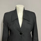 Andrea Palladio Black Striped 100% Wool Italy Made Blazer Sz-10