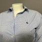 Lauren Ralph Lauren 100% Cotton Blue Checkered Print Shirt Sz-16