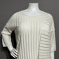 Wynne Layers White Stripe Sweater Sz-XL