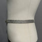 Neiman Marcus Silver Rhinestone Sparkle  Belt Sz-Med/Lg