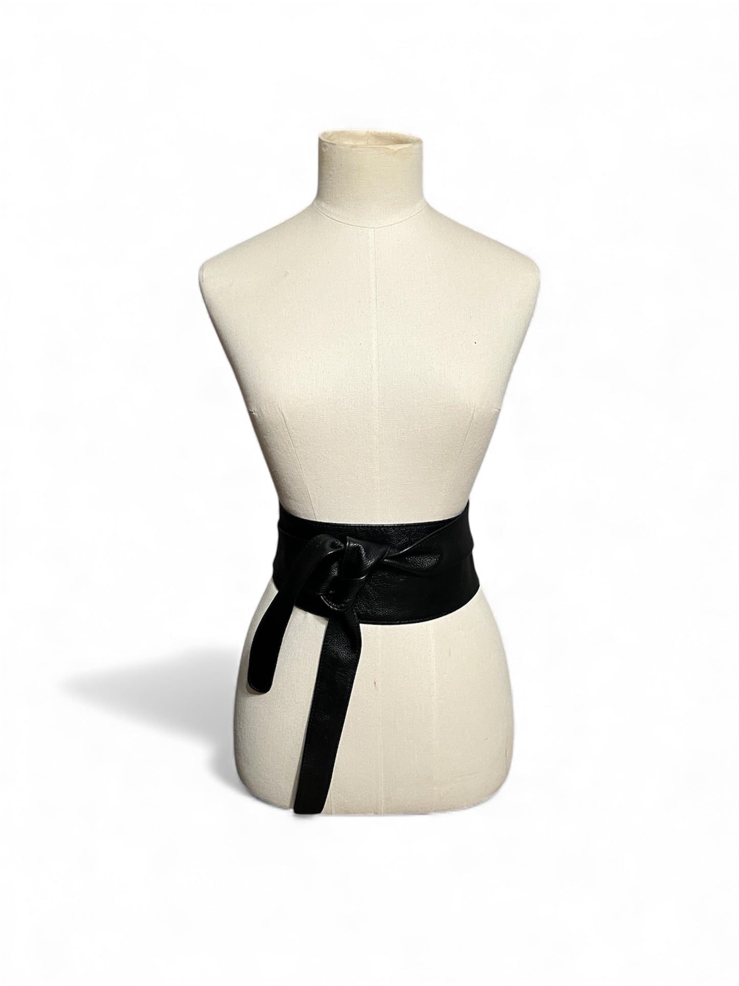 Black Wrap Textured Belt