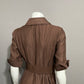 Coldwater Creek Chocolate Brown Shirt With Belt Dress Sz-6