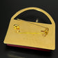 Marni Burgundy Mini Purse Handbag Brooch Pin