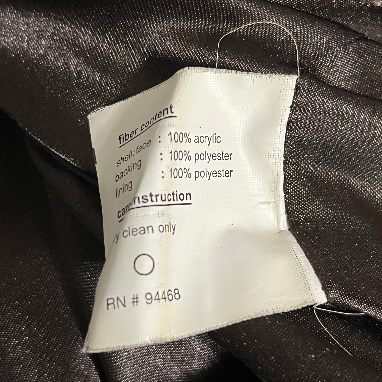 Esprit Chocolate Brown Faux Fur Jacket Sz-Small