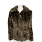 Esprit Chocolate Brown Faux Fur Jacket Sz-Small