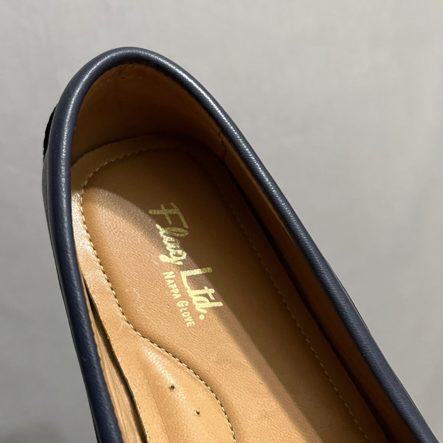 Flag Ltd Morgan Penny Loafer Navy Blue Suede  Driver/Moccasin Women sz 7.5