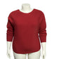 Ten-Oh-8 Rust Red Button Back Sweater Sz-XL