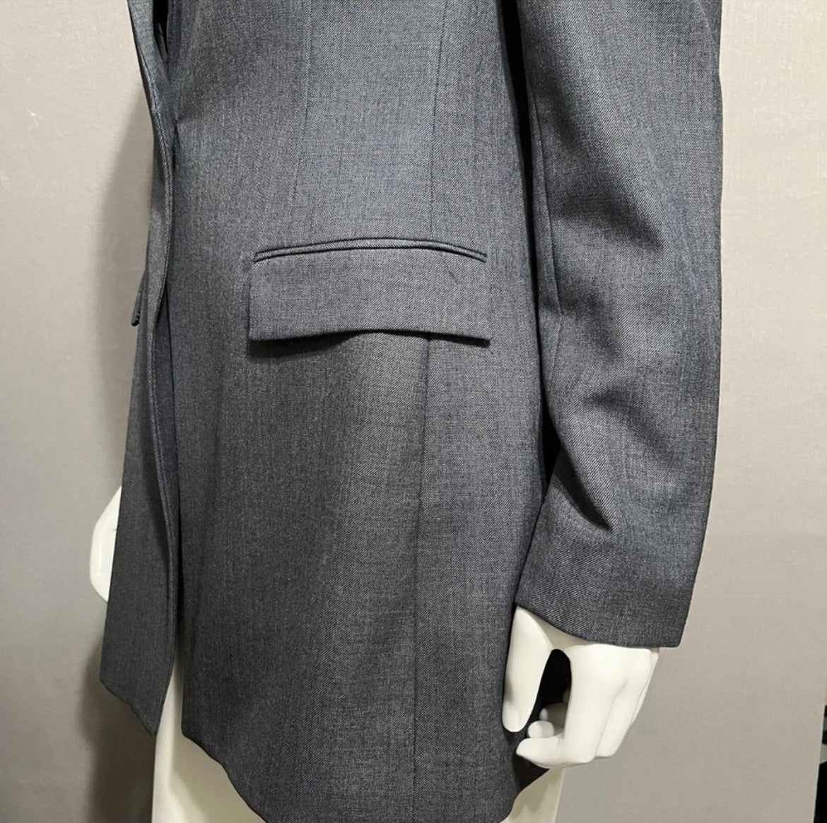 Jones New York Gray 100% Wool Career Blazer Sz-10