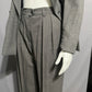 Escada 2 Pc Pants Double Breasted Pleated Neutral Set Sz-40/42 Large