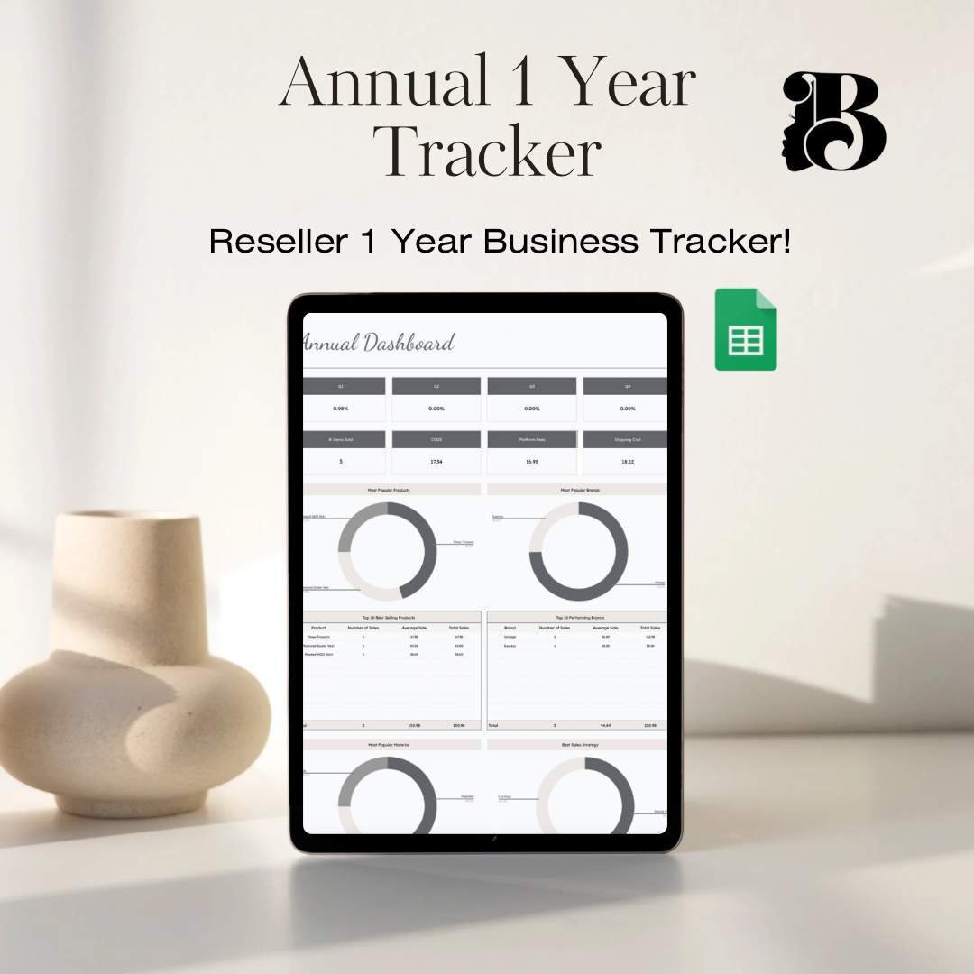 1 Year ONLY (2024) Resellers Business Tracker