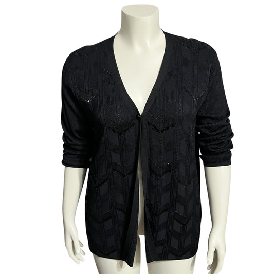 Jones New York Classic Black Knitwear Sz-XL