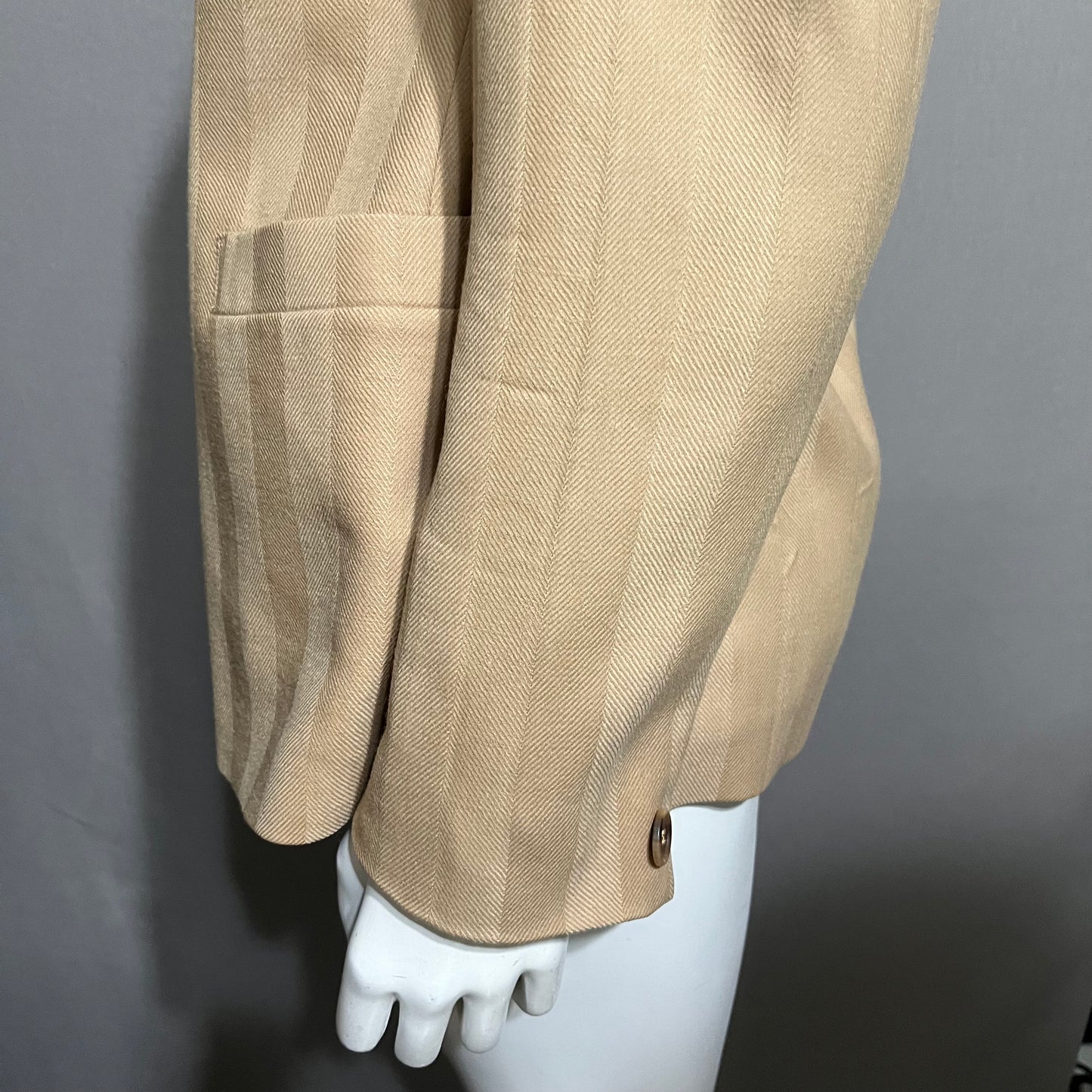 Vintage Micki 100% Wool Striped Blazer Sz-8