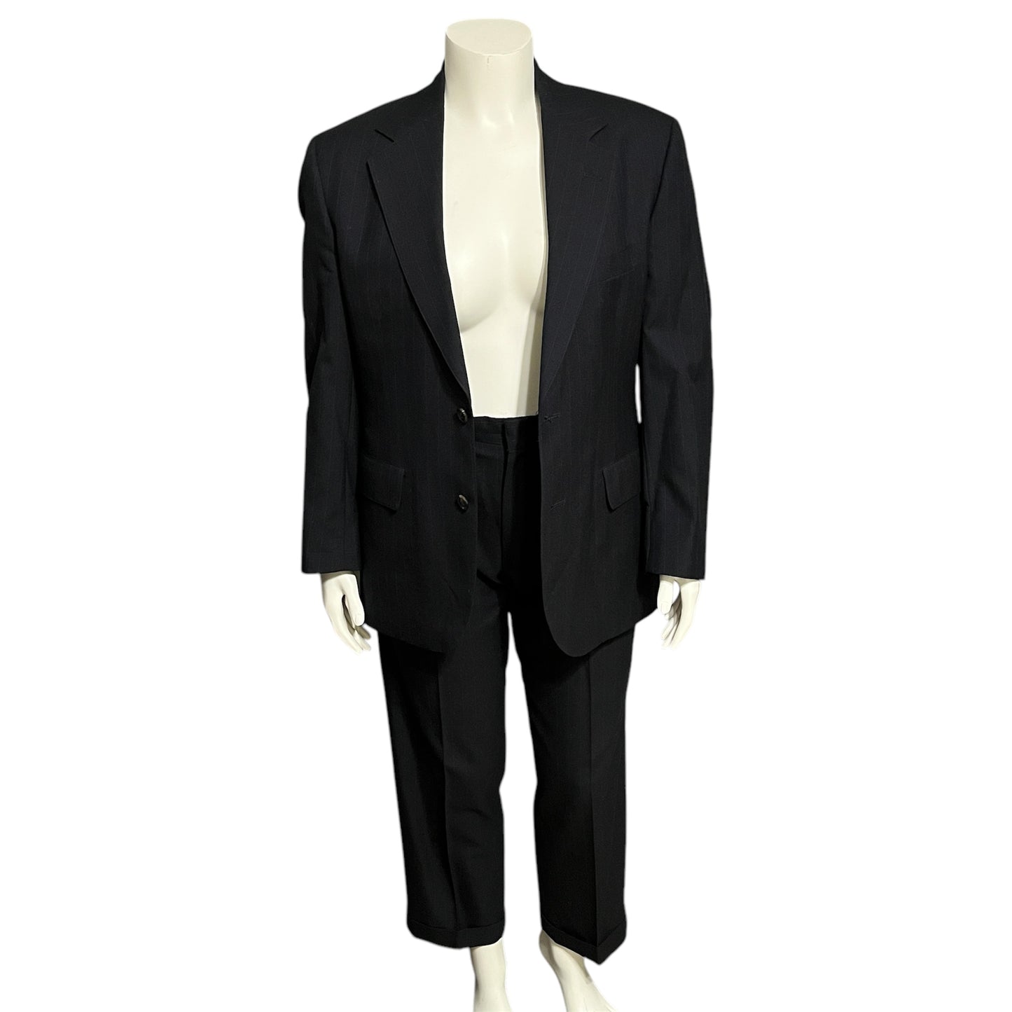 Brooks Brothers 2 Pc Pinstripe Men’s Unisex Pants Suit Sz-Medium/Large