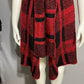Joseph A Red and Black Knit Cardigan Sz-Large