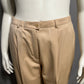 Escada Beige Wool Pleated Career Blend Pants Sz-14