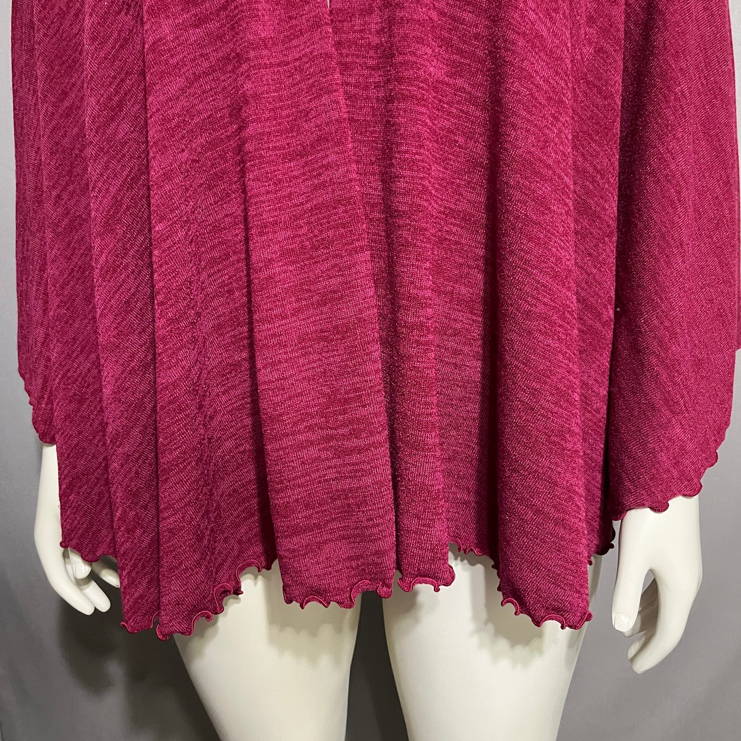 Elegant Women's Pink Poncho Wrap One Size