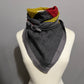 Geoffrey Beene Gray and Yellow Unisex Herringbone Wool Scarf