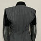 Amelia Toro Cinched Pinstriped Wool Linen Blazer Sz-10