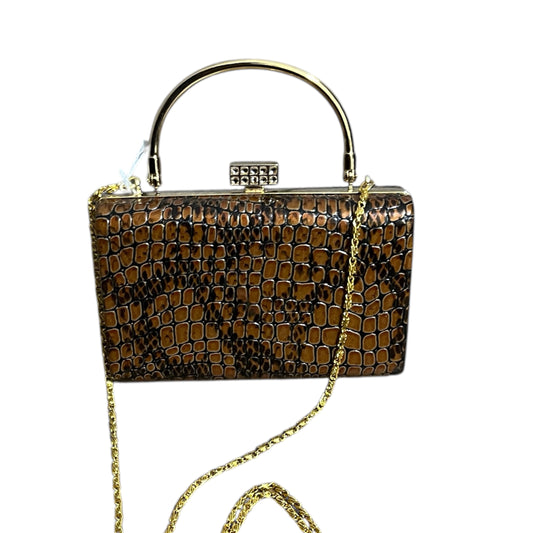 Mini Shoulder Elegant Brown Crocodile Pattern Handbag