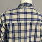 Lizsport Blue and Cream Plaid Shirt Sz-Large