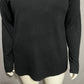 Carol Rose Elegant Black V Neck Acrylic Sweater Sz-2X