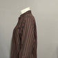 Everlane Brown Striped 100% Oversized Cotton Shirt Sz-16
