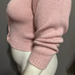 Vintage Chaus Light Pink Lace Collar Cardigan Sweater Petite