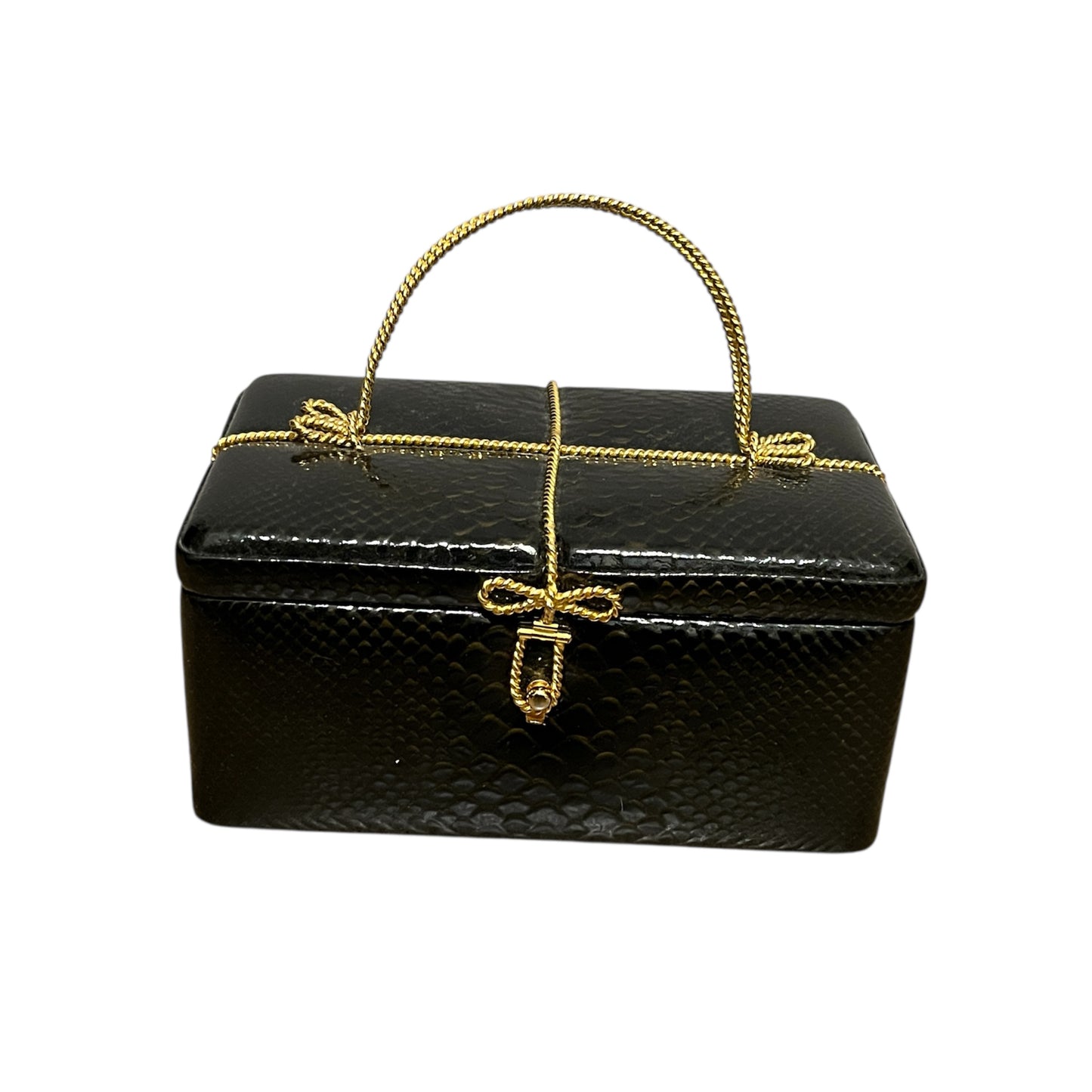 Chocolate Textured Box Bag