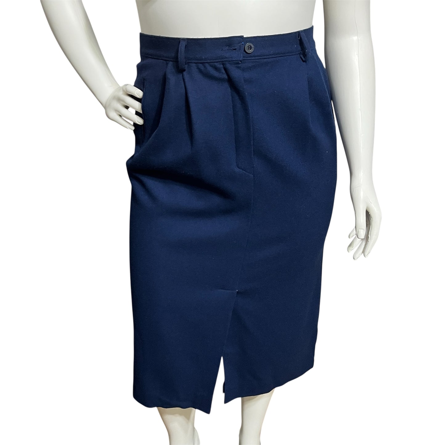 Pendleton Navy Wool pencil skirt size 16