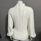 W by Worth Cotton Cream Balloon Sleeve Sweater Sz-Small