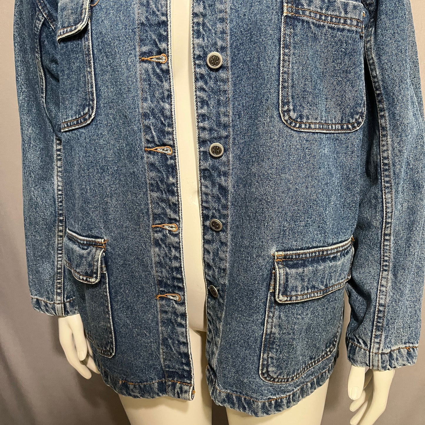 Bill Blass Blue Denim Jean Jacket