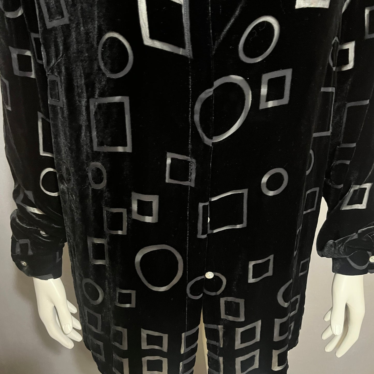 Coldwater Creek Burnout Silk Blend Velour Top XL