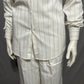 Ellen Tracy White and Black Pinstriped 2 pc Pant Set Sz-Large