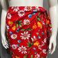 Vibrant Floral Red Sarong Wrap for Women