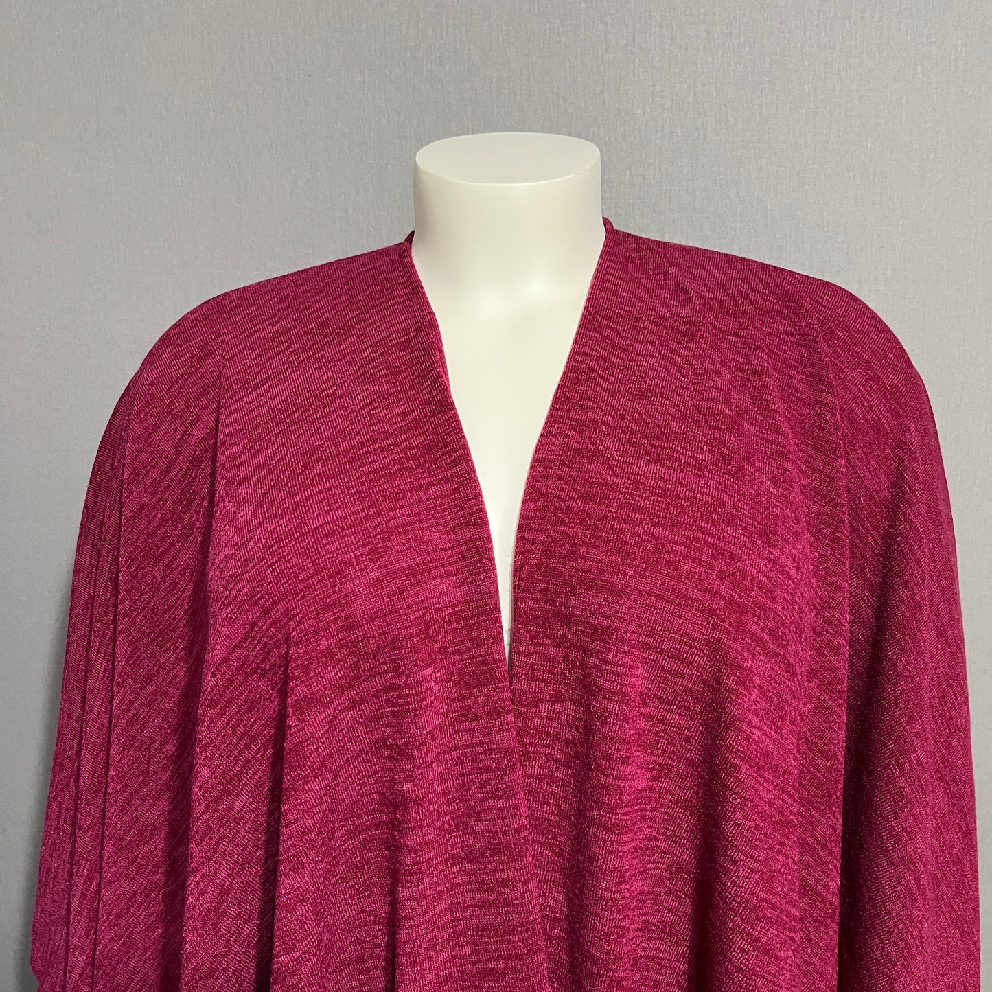 Elegant Women's Pink Poncho Wrap One Size
