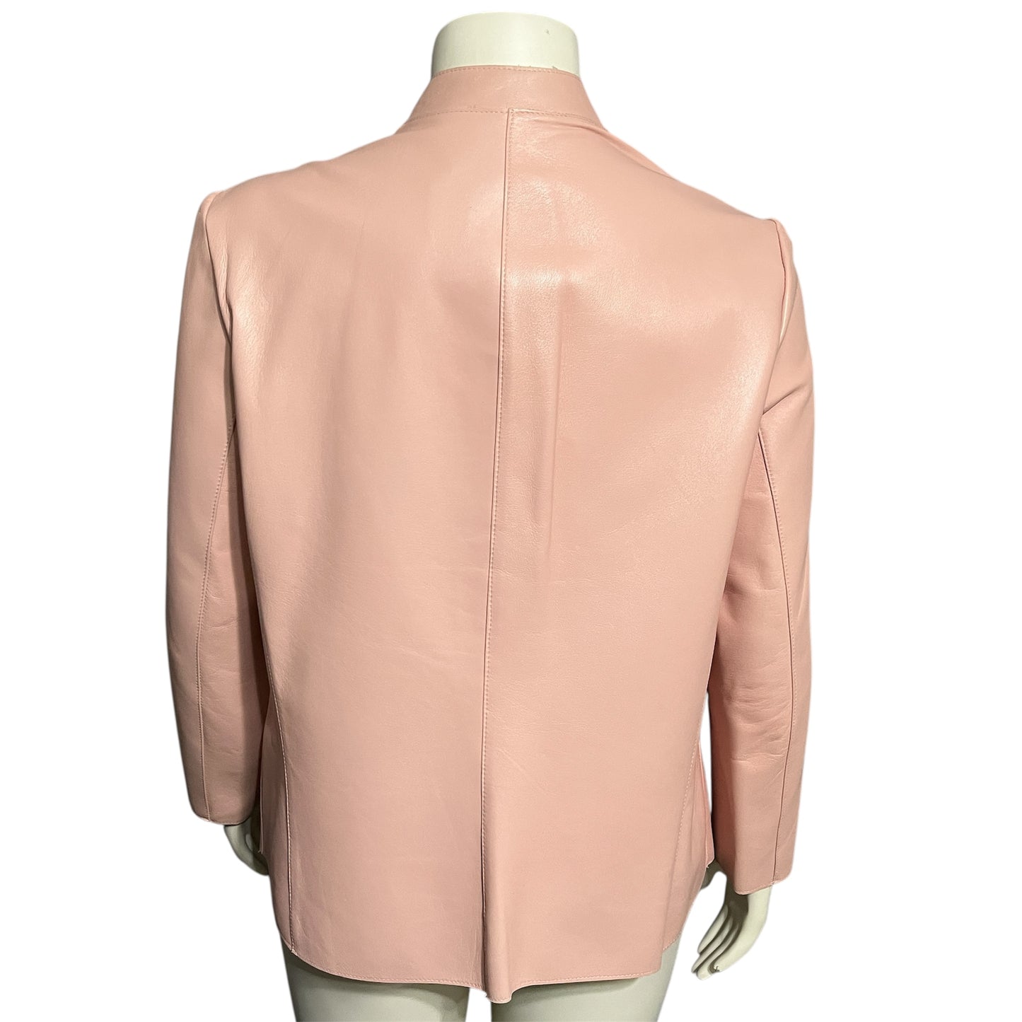 Bart Sibylle Pink Leather Jacket Sz-XL