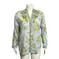 Floral Button Down Shirt in Blue and Green