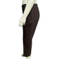 Chico's Dark Brown Pull On Fitted Career Pants Sz-2 Short (Large)