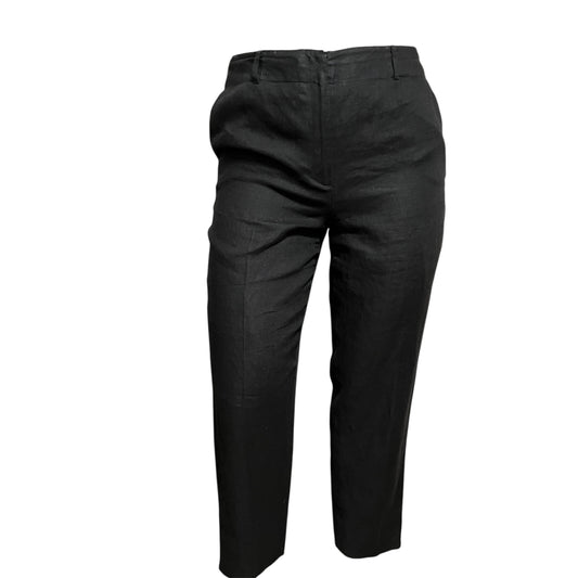Talbots Black 100% Linen Pants Sz-16